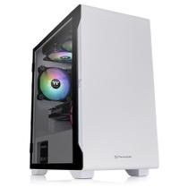 Gabinete Thermaltake S100 TG Snow Mini Tower Vidro Temperado USB C/1 Fan Branco
