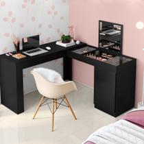 Gabinete Toucador Caelum Preto Fosco Gabinete Toucador Caelum Preto Fosco
