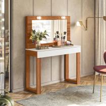 Gabinete Toucador Camarim Diva Pop Cinamomo Branco Fosco