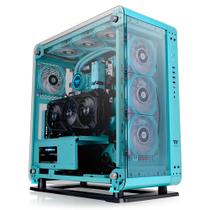 Gabinete Tt core P6 TG turquoise lateral vidro temperado mid tower - CA-1V2-00MBWN-00