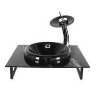 Gabinete Vidro Banheiro 50Cm Bancada Marmorizada Marmore Gabinete Vidro Banheiro 50Cm Bancada Marmorizada Marmore