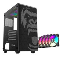 Gabinete Zilla Pc Gamer Com 4 Fans Rgb Inclusas ATX, Mini-ITX, mATX Gabinete Zilla Pc Gamer Com 4 Fans Rgb Inclusas ATX, Mini-ITX, mATX