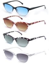 Gafas de lectura cuadradas para mujer OLOMEE +2.75 paquete de 4