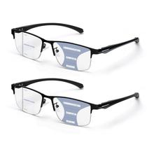 Gafas de Lectura Progresivas Multifocales ZERPEET Paquete de 2 para Hombre