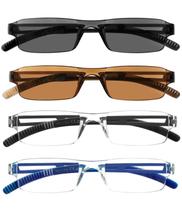 Gafas de Lectura y Gafas de Sol Viseng 3 en 1 con Luz Azul +3.5