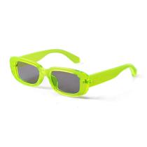 Gafas de sol ADE WU rectangulares verde lima para mujer y hombre Gafas de sol ADE WU rectangulares verde lima para mujer y hombre
