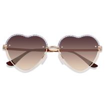 Gafas de Sol ANDWOOD de Moda con Forma de Corazón y Pedrería para Mujer Gafas de Sol ANDWOOD de Moda con Forma de Corazón y Pedrería para Mujer
