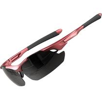 Gafas de Sol ATTCL 7027 Polarizadas con Montura TR90 UV400 Rojo y Gris Gafas de Sol ATTCL 7027 Polarizadas con Montura TR90 UV400 Rojo y Gris