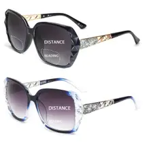 Gafas de Sol Bifocales JM para Lectura Mujer UV400 +2.25 Negro