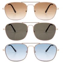 Gafas de sol bifocales para lectura FEIVSN estilo aviador para hombres y mujeres Gafas de sol bifocales para lectura FEIVSN estilo aviador para hombres y mujeres