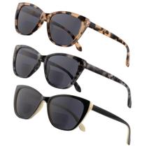 Gafas de Sol Bifocales para Lectura FEIVSN Paquete de 3 para Mujer/Hombre +1.75 Gafas de Sol Bifocales para Lectura FEIVSN Paquete de 3 para Mujer/Hombre +1.75