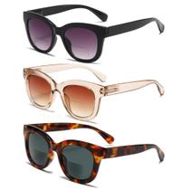 Gafas de Sol Bifocales ZXYOO para Mujer Lectura Paquete de 3 UV400
