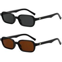 Gafas de sol Breaksun Retro Rectangulares 90s UV400 para Mujer/Hombre