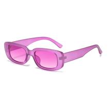 Gafas de Sol BUTABY Retro Rectangulares UV400 Moradas para Mujer