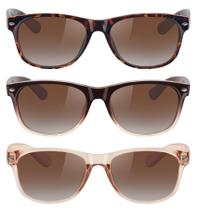 Gafas de Sol Clásicas Polarizadas MEETSUN UV400 3 Pack Leopardo