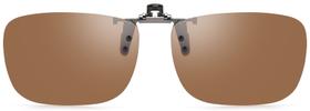 Gafas de Sol Clip On CAXMAN con Lentes Polarizadas Marrón 60mm x 42mm Gafas de Sol Clip On CAXMAN con Lentes Polarizadas Marrón 60mm x 42mm