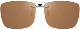 Gafas de Sol Clip On CAXMAN con Lentes Polarizadas Marrones UV60 para Hombre