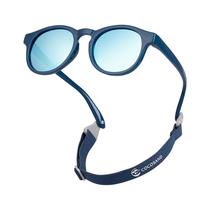 Gafas de sol COCOSAND para bebé y niño pequeño, redondas, polarizadas, azul marino