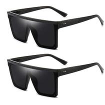 Gafas de sol cuadradas grandes Dollger para mujeres y hombres color negro