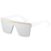Gafas de sol cuadradas grandes sin montura LYZOIT, blancas para mujer y hombre