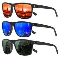 Gafas de sol cuadradas polarizadas TURBOPEP, ligeras con filtro UV400 Gafas de sol cuadradas polarizadas TURBOPEP, ligeras con filtro UV400