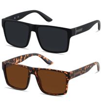 Gafas de Sol Cuadradas Sobredimensionadas Polarizadas LYZOIT UV400 para Hombre y Mujer