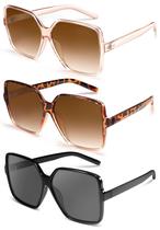 Gafas de sol Dollger cuadradas grandes polarizadas UV400 para mujer