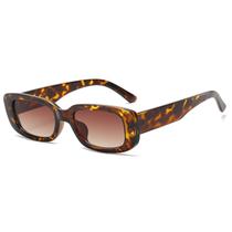 Gafas de Sol Dollger Rectangulares con Protección UV400 y Montura Leopardo
