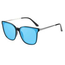 Gafas de sol DUCO sobredimensionadas polarizadas W016 para mujer negro/azul Gafas de sol DUCO sobredimensionadas polarizadas W016 para mujer negro/azul