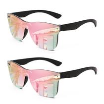 Gafas de sol FEISEDY B4114 con lentes espejadas a la moda UV400 para mujer y hombre