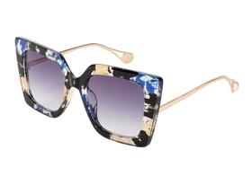 Gafas de sol FEISEDY de moda, cuadradas sobredimensionadas con incrustación de perlas B2625