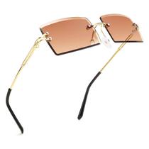 Gafas de sol FEISEDY Vintage sin montura rectangular B2642 UV400 Gafas de sol FEISEDY Vintage sin montura rectangular B2642 UV400