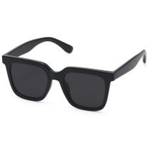 Gafas de Sol Fozono Cuadradas Grandes Polarizadas UV400 Negras