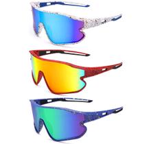 Gafas de Sol GLARDEFE para Niños de Béisbol Edad 6-14 Blanco/Azul