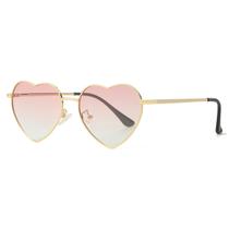 Gafas de Sol Gleyemor Polarizadas con Forma de Corazón para Mujer Doradas Gafas de Sol Gleyemor Polarizadas con Forma de Corazón para Mujer Doradas