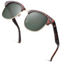 Gafas de Sol GQUEEN GQO6 Clásicas con Montura de Cuerno Polarizadas UV400