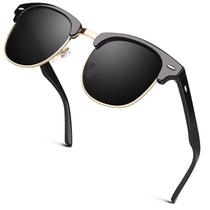 Gafas de Sol GQUEEN GQO6 Clásicas con Montura de Cuerno Polarizadas UV400