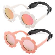 Gafas de Sol Híbridas Flexibles y Dobladizas para Bebés con Flores Polarizadas