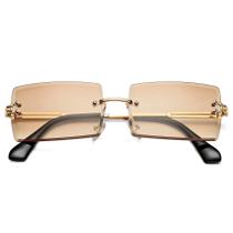 Gafas de Sol Hycredi Rectangulares Sin Montura Color Té para Hombres/Mujeres Gafas de Sol Hycredi Rectangulares Sin Montura Color Té para Hombres/Mujeres