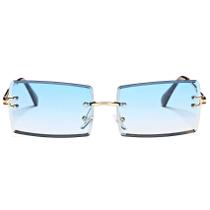 Gafas de Sol Hycredi Rectangulares Sin Montura para Hombre/Mujer (Azul) Gafas de Sol Hycredi Rectangulares Sin Montura para Hombre/Mujer (Azul)