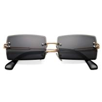 Gafas de Sol Hycredi Rectangulares Sin Montura UV400 para Hombre/Mujer