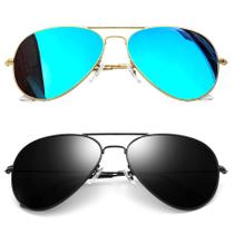 Gafas de sol Joopin Polarizadas de Aviador UV400 Negras 2 Paquetes Gafas de sol Joopin Polarizadas de Aviador UV400 Negras 2 Paquetes
