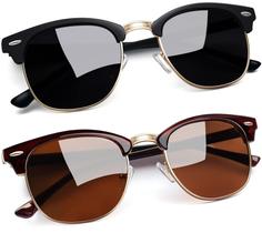 Gafas de Sol Joopin Semi Sin Montura Polarizadas UV400 Negro Mate