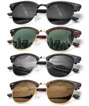 Gafas de Sol KALIYADI Polarizadas Retro Semi-Aro para Hombres Gafas de Sol KALIYADI Polarizadas Retro Semi-Aro para Hombres