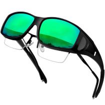 Gafas de Sol KANASTAL Envolventes Polarizadas UV400 Negro/Verde Gafas de Sol KANASTAL Envolventes Polarizadas UV400 Negro/Verde