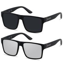 Gafas de Sol LYZOIT Cuadradas Polarizadas Sobredimensionadas UV400 para Hombres y Mujeres