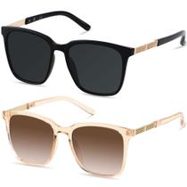 Gafas de sol LYZOIT grandes con filtro UV400 para mujer, pack de 2