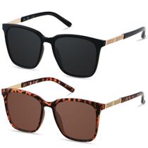 Gafas de Sol LYZOIT Sobredimensionadas Polarizadas para Mujer 2 Paquetes