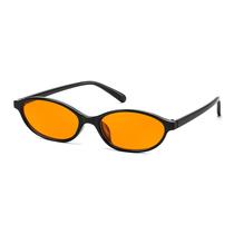 Gafas de sol ovaladas retro estilo ojo de gato para mujer FEISEDY B0257