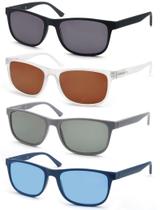 Gafas de Sol para Lectura OLOMEE +3.00 para Hombre, Grandes y Anchas, Paquete de 4